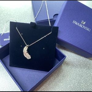 New Swarovski Feather Necklace